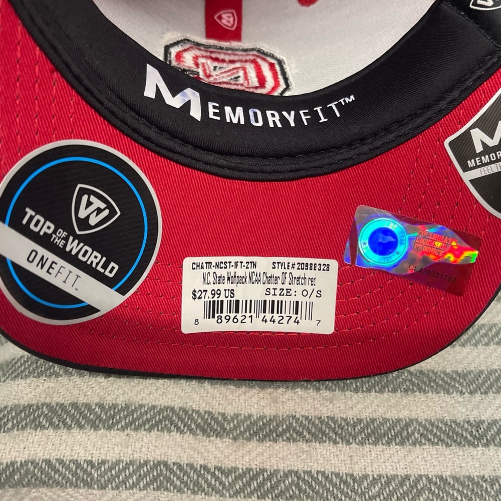 Top of the‎ Wolrd NC State Wolfpack Baseball Hat NWT - Picture 4 of 4